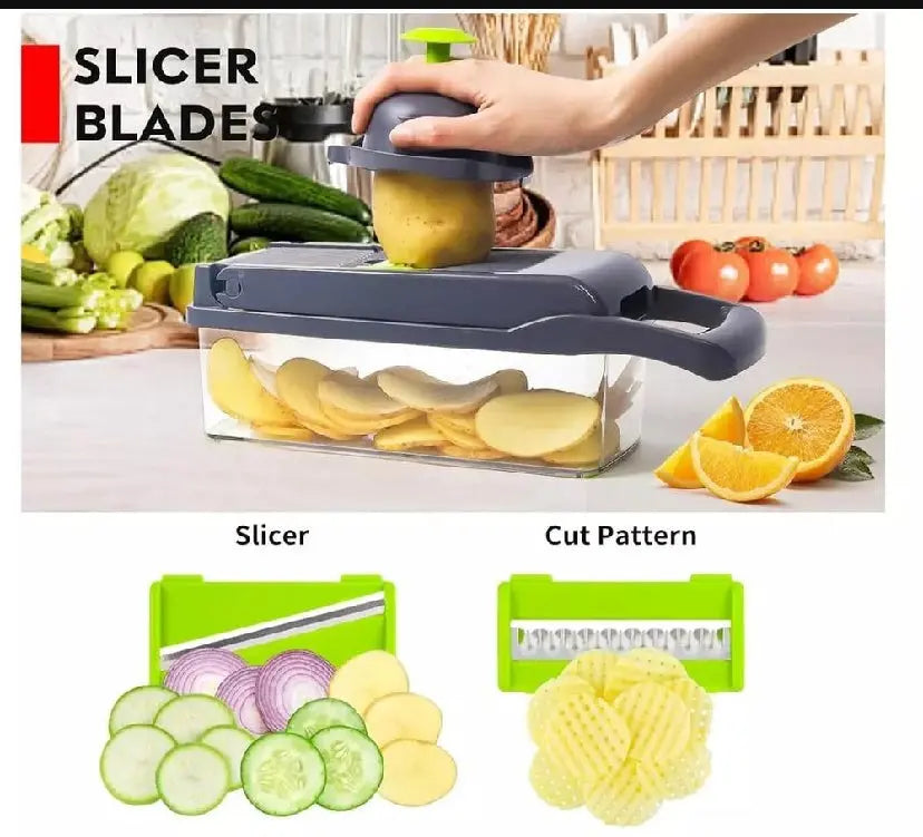 One Step Precision Cutting Genius NIcer Dicer Plus 13 In 1 Digital-dream